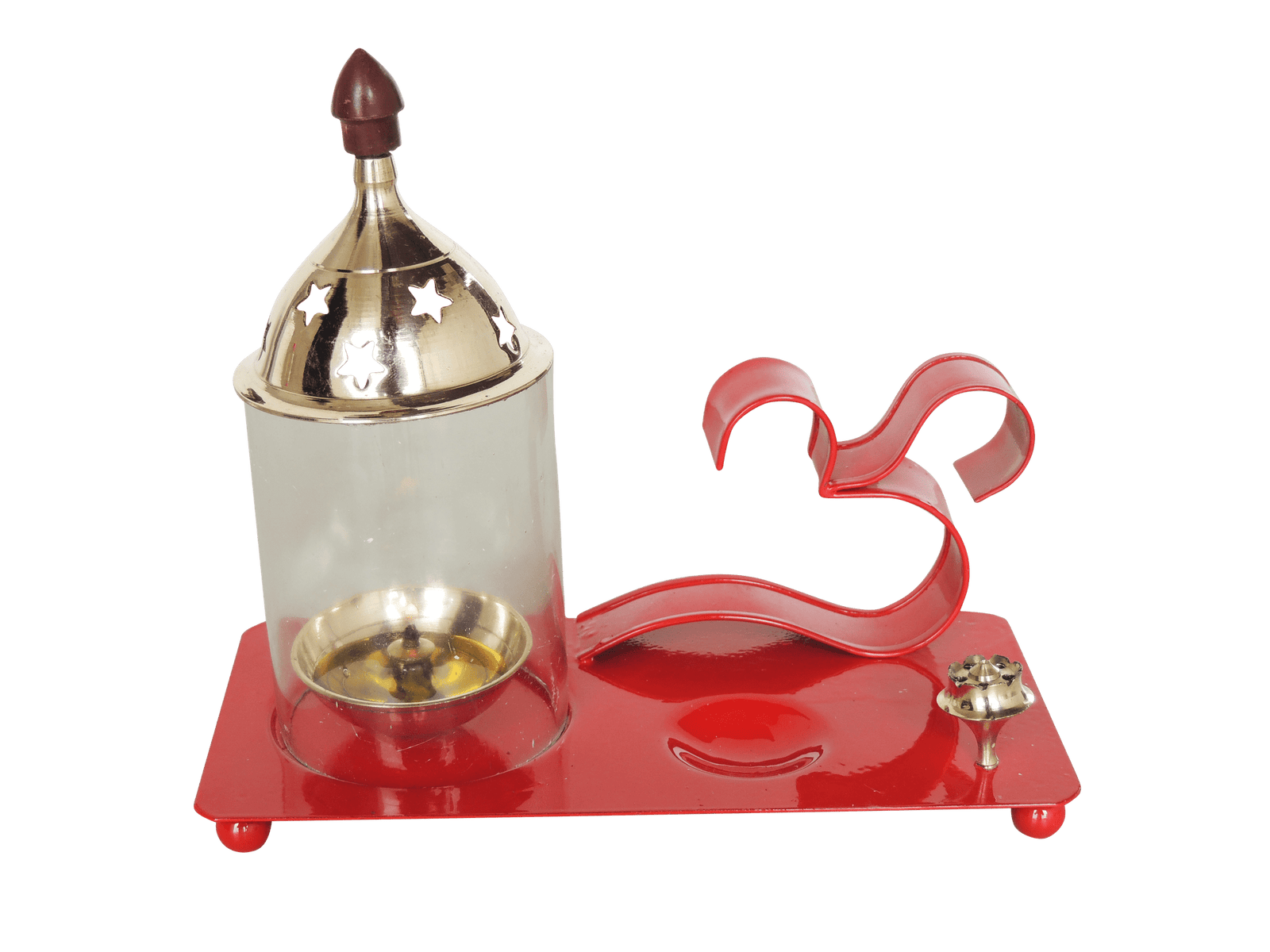 Brass Iron & Om Chimney Deepak No. 2 s — 6.5"