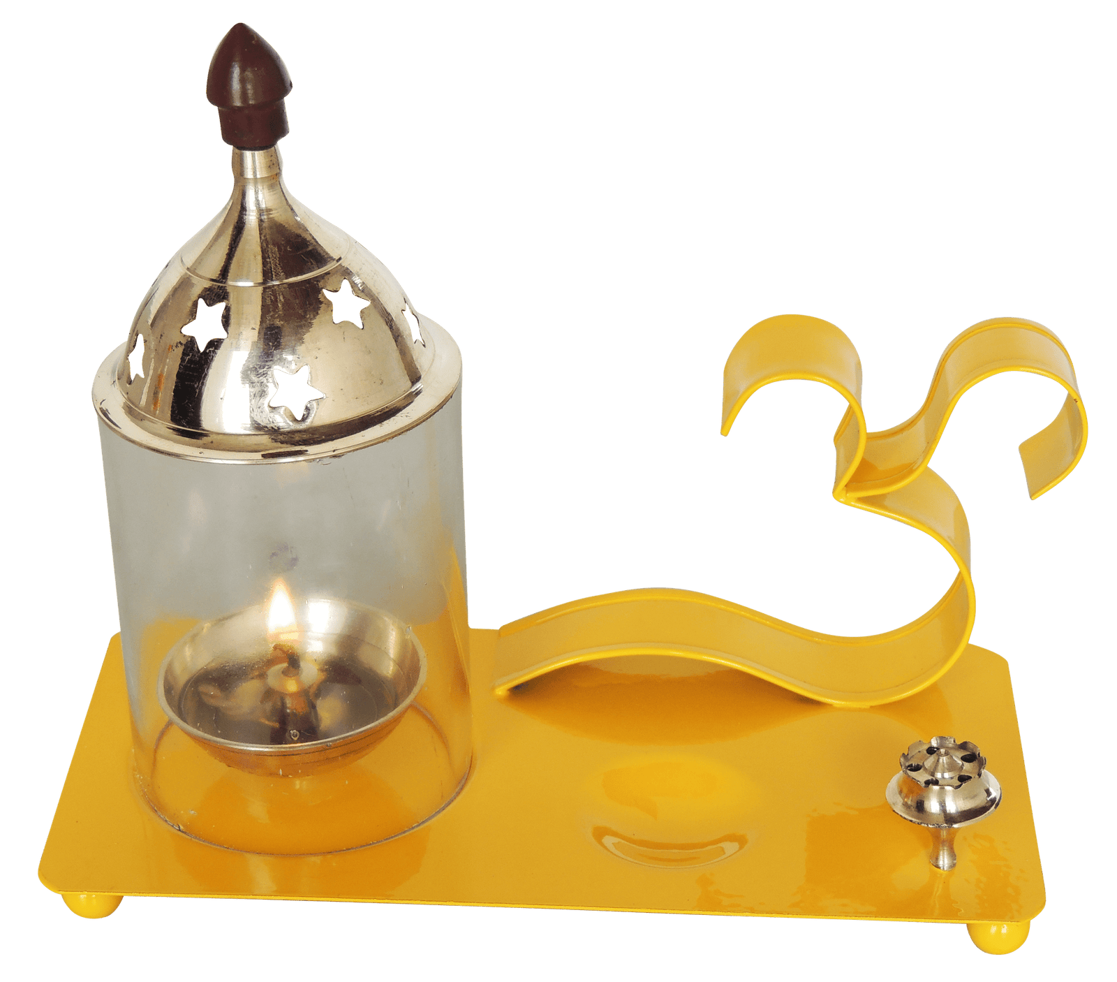 Brass Iron & Om Chimney Deepak No. 2 s — 6.5"