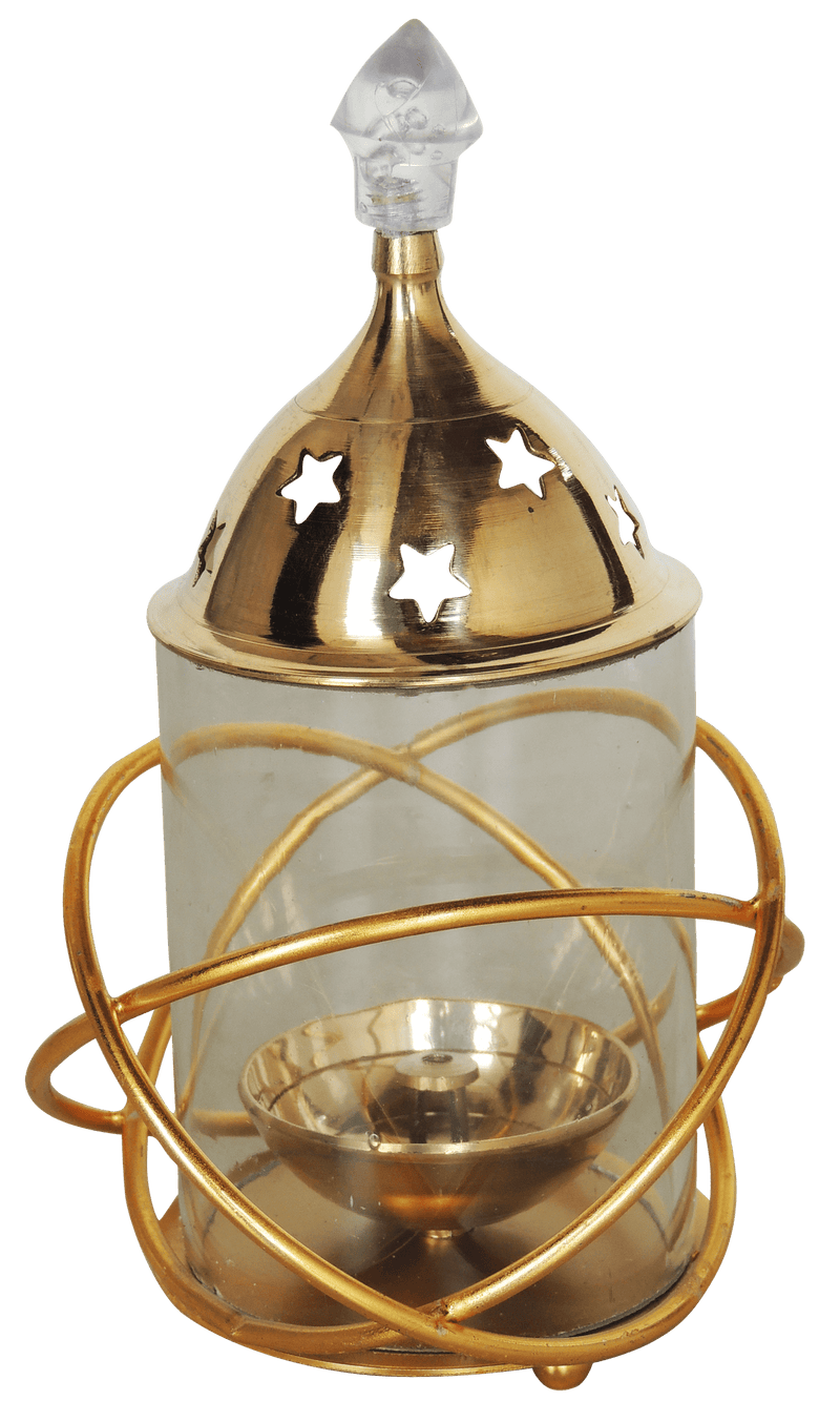 Brass Iron & Ring Udapi Chimney Deepak No. 2 s — 6.5"