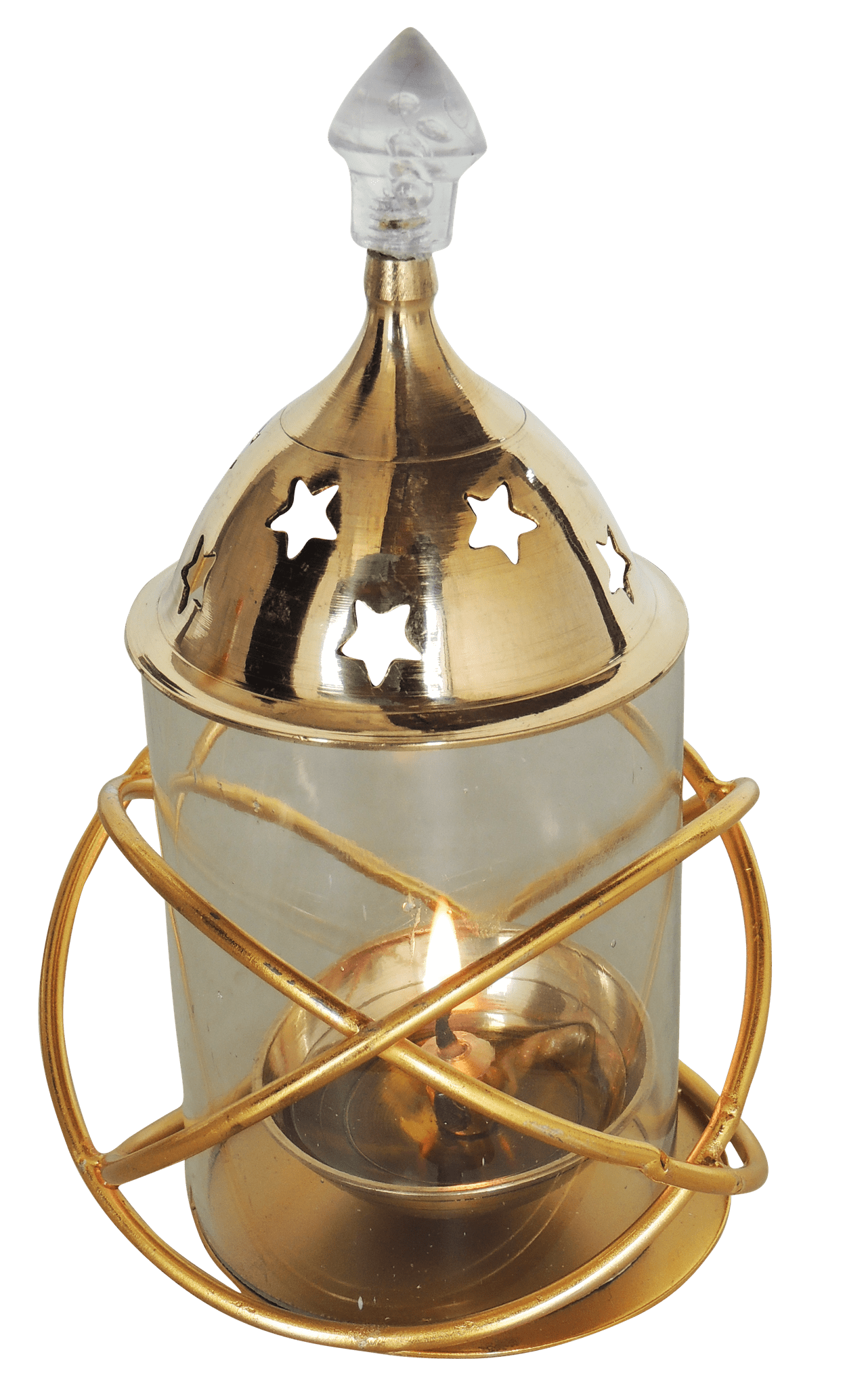 Brass Iron & Ring Udapi Chimney Deepak No. 2 s — 6.5"