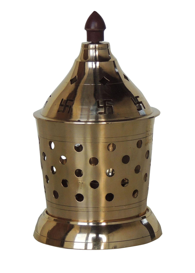 Brass Table Decor Oil Lamp, Deepak — 5"