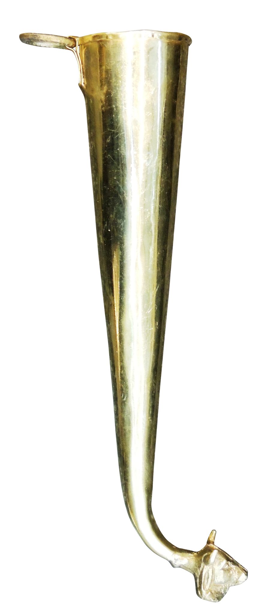 Brass Gaumukhi Shringi For Abhishek — 2"