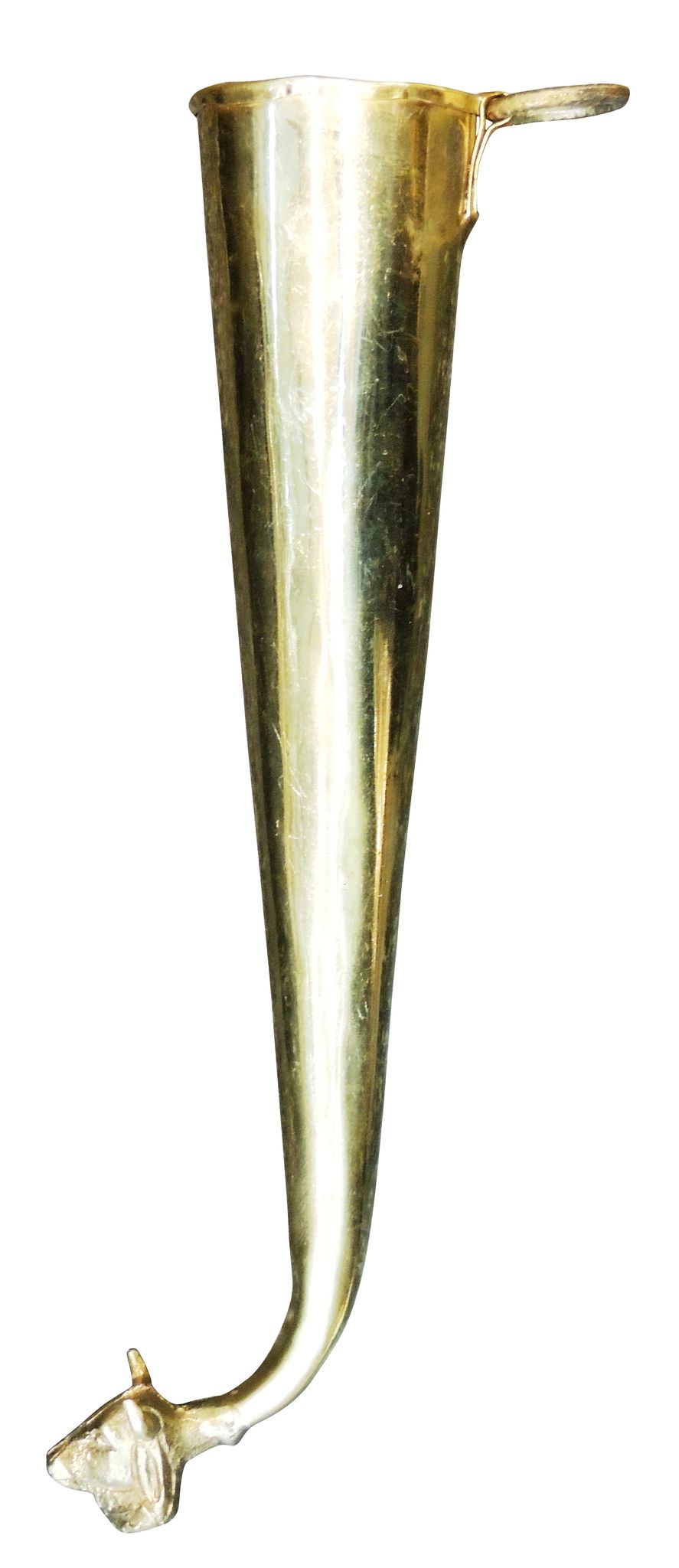 Brass Gaumukhi Shringi For Abhishek — 2"