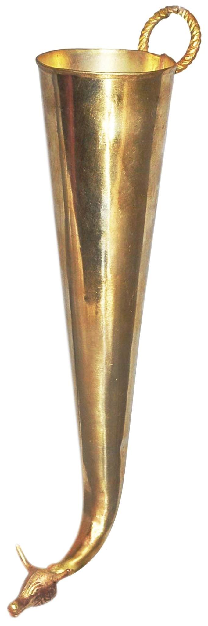 Brass Gaumukhi Shringi For Abhishek [200 ml] — 2.2"
