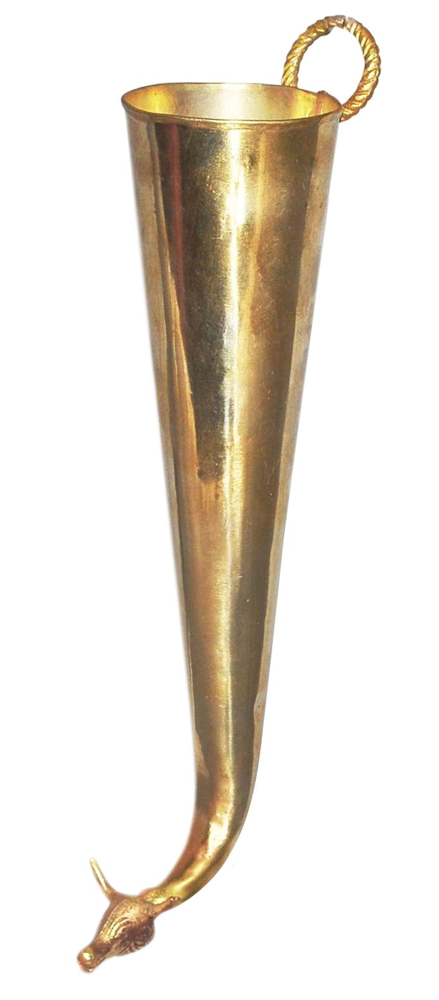 Brass Gaumukhi Shringi For Abhishek [500 ml] — 5"