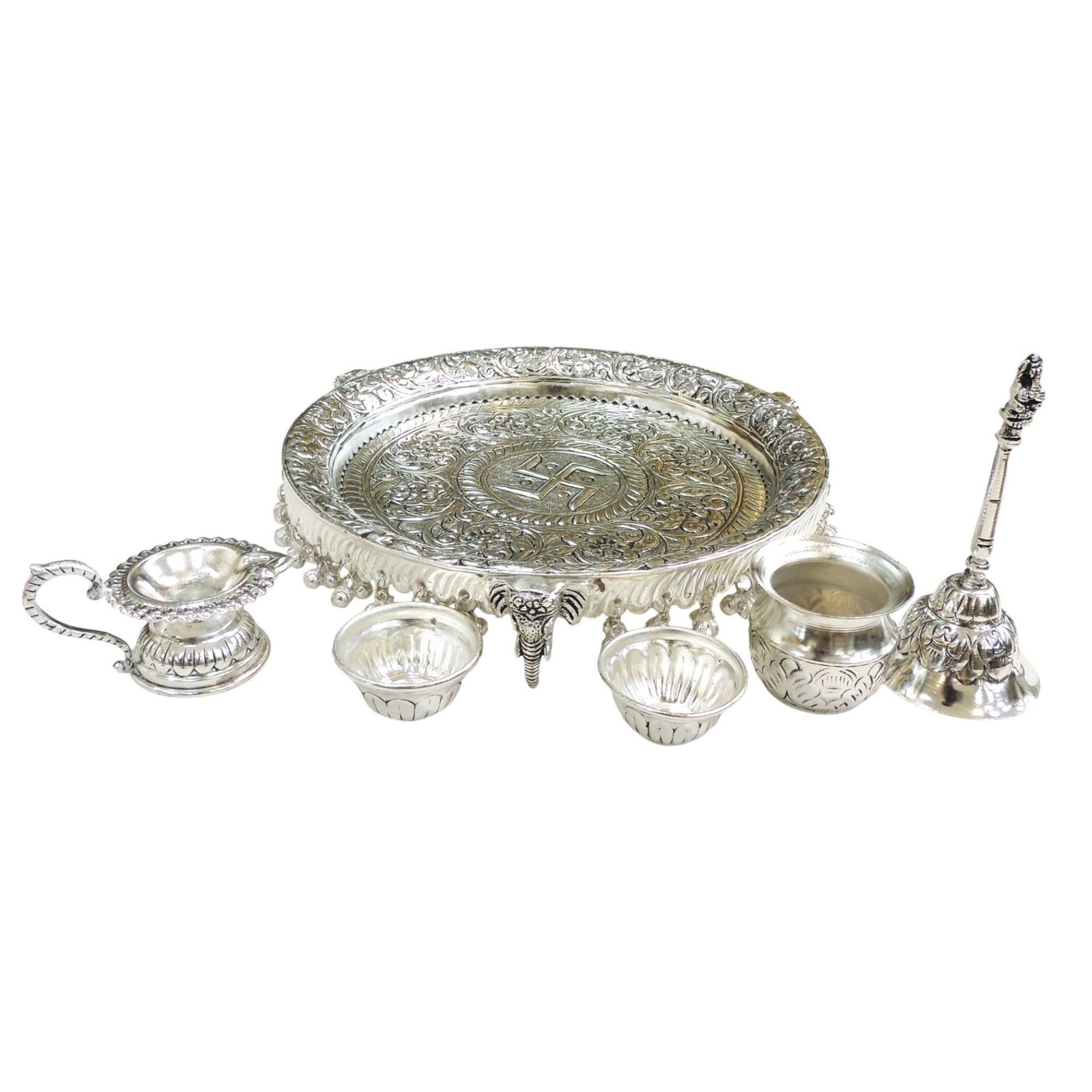 Brass Puja Thali — 2"