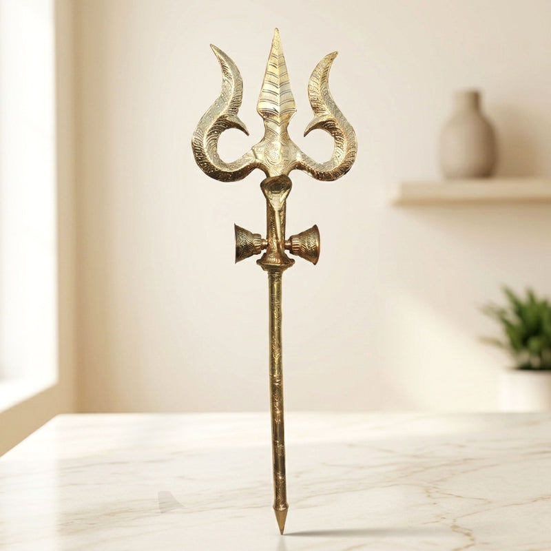 Brass Trishul — 60"