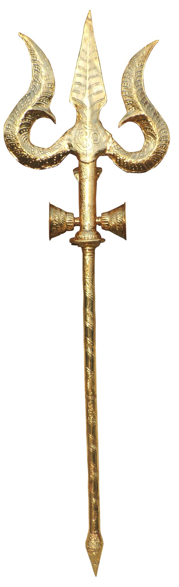 Brass Trishul — 63.5"