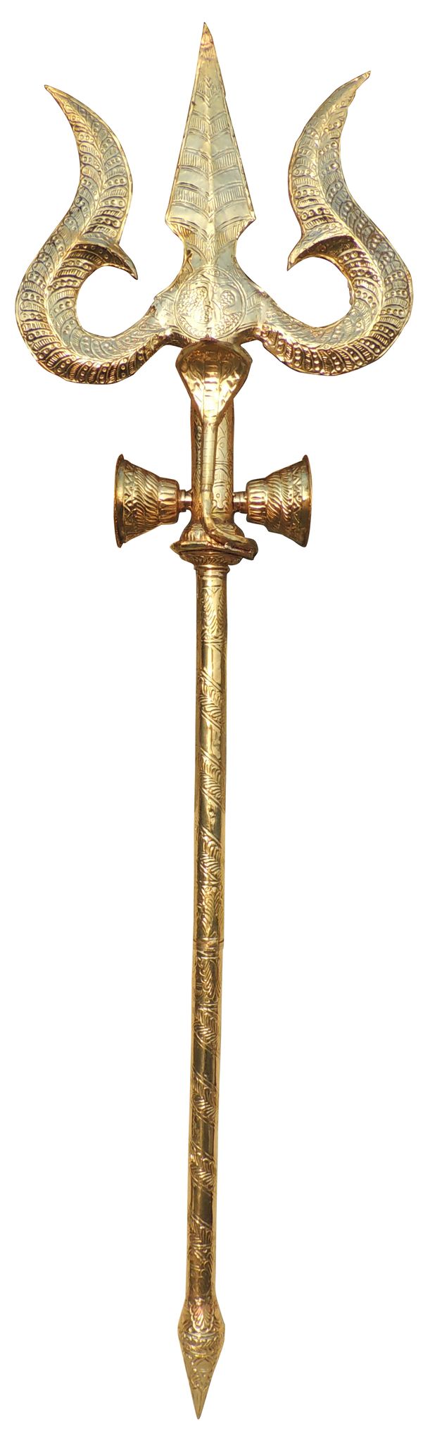 Brass Trishul — 63.5"