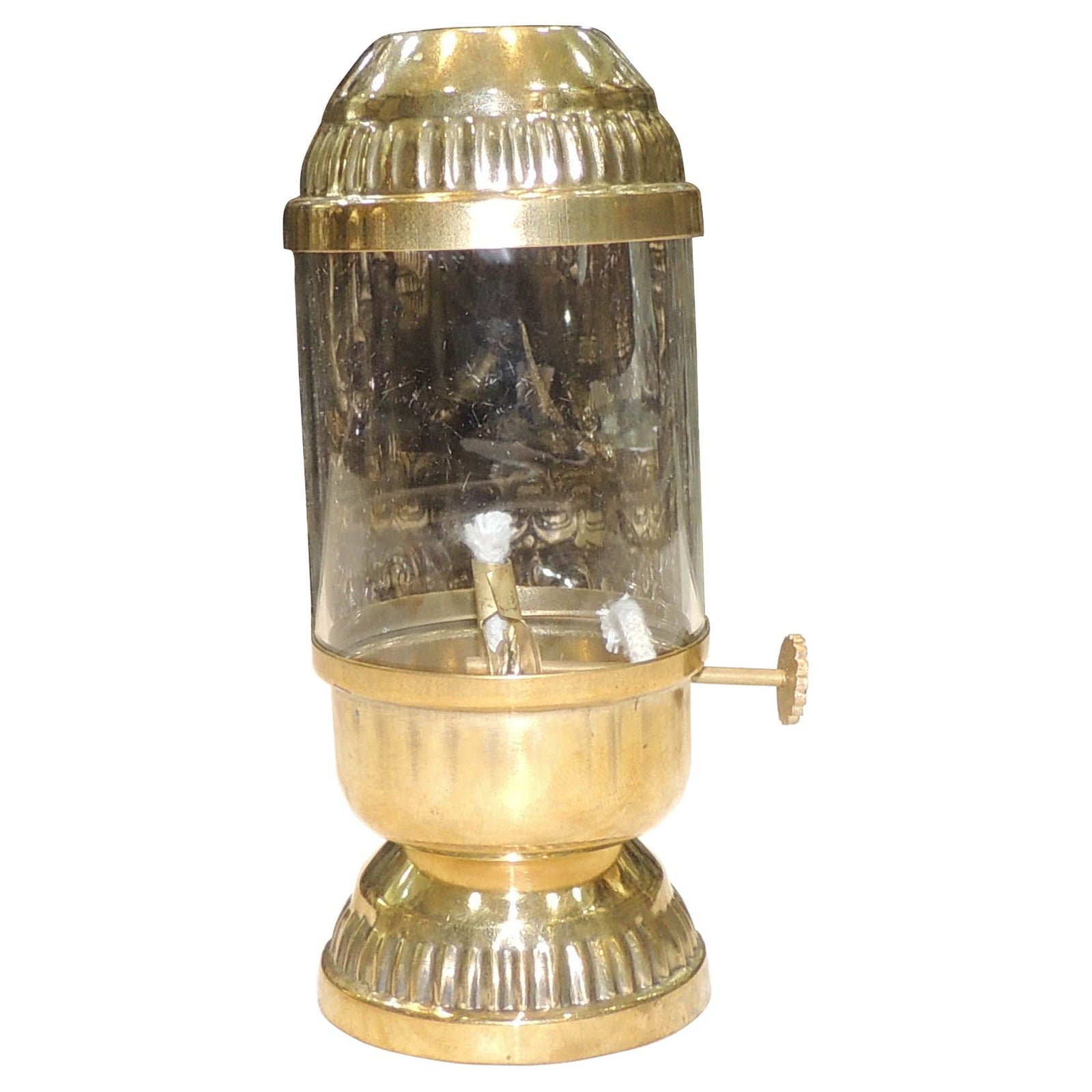 Brass & Glass Deepak Chimney — 9"