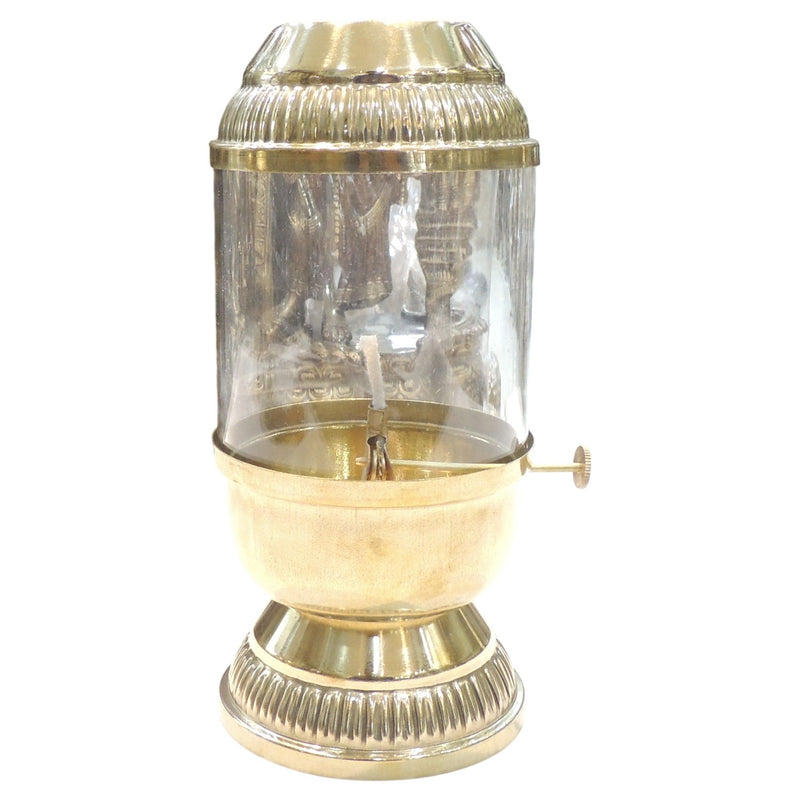 Brass & Glass Deepak Chimney — 9"