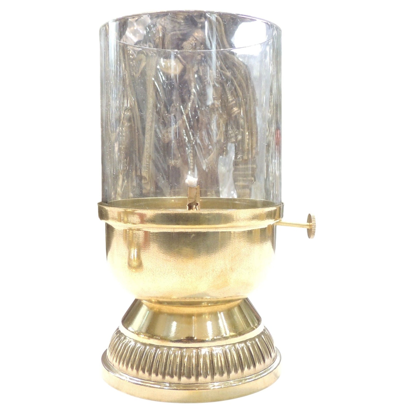 Brass & Glass Deepak Chimney — 9"