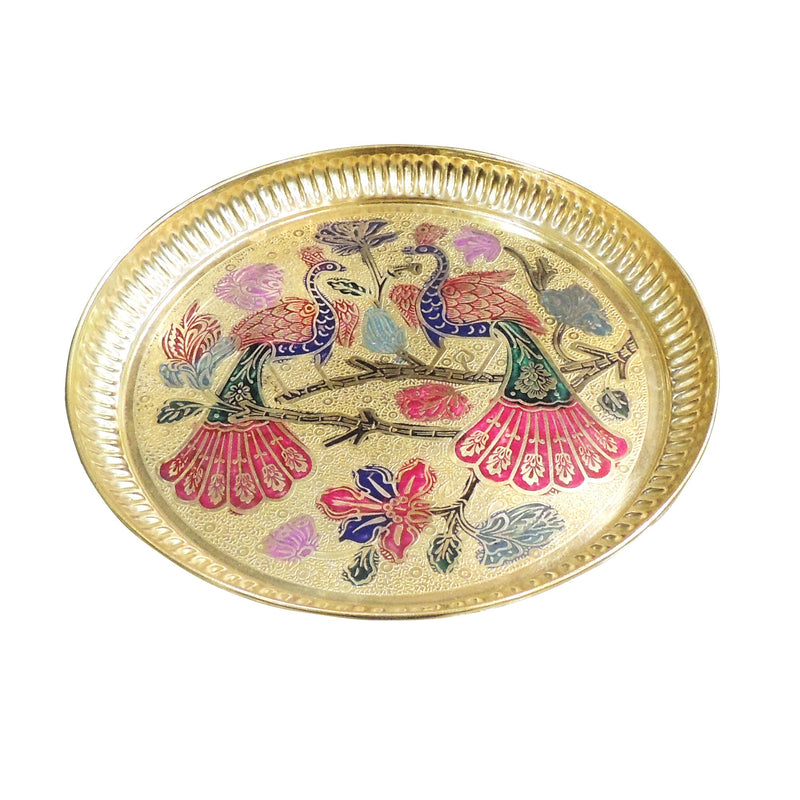 Brass Puja Thali — 1"