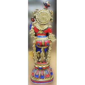 Brass Showpiece Radha God Idol Statue - 14*8.5*36 Inch (BS1553 R)