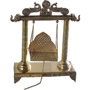 Brass Laddu Gopal Jhula 14.5 Inch Length 6.3 Inch Width 17.5 Inch Height