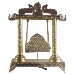 Brass Laddu Gopal Jhula 14.5 Inch Length 6.3 Inch Width 17.5 Inch Height