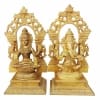 Brass Showpiece Ganesh & Laxmi Statue - 14*4.8*13 Inch (BS006)