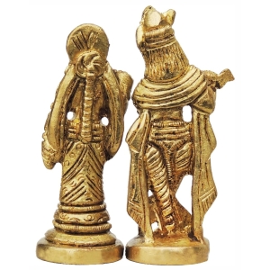 Brass Showpiece Radha Krishna God Idol Statue - 2*1*3 Inch (BS009)