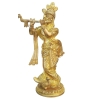 Brass Showpiece Krishna Super Fine Statue - 4.4*2.7*7.5 Inch (BS017)