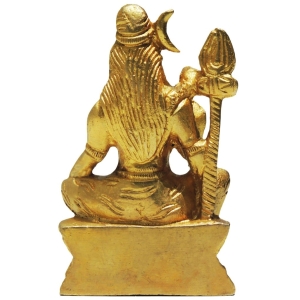 Brass Shankar Ji Statue - 2 Inch Width, 1 Inch Depth, 3 Inch Height