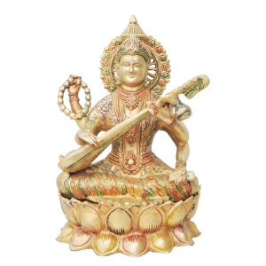 Brass Showpiece Saraswati Ji God Idol Statue decorative item