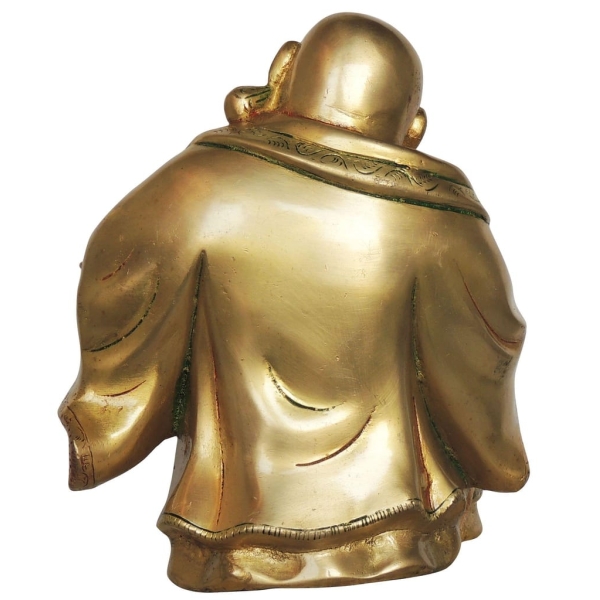 Brass Showpiece Laughing Budha Big God Idol Statue