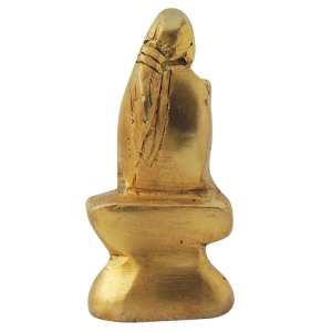 Brass Sai Baba God Idol Statue - 1.5 x 1.5 x 3.5 Inch, Brass Material