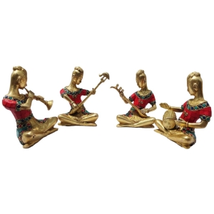 Brass Showpiece Rajasthani Musical Set decorative statue