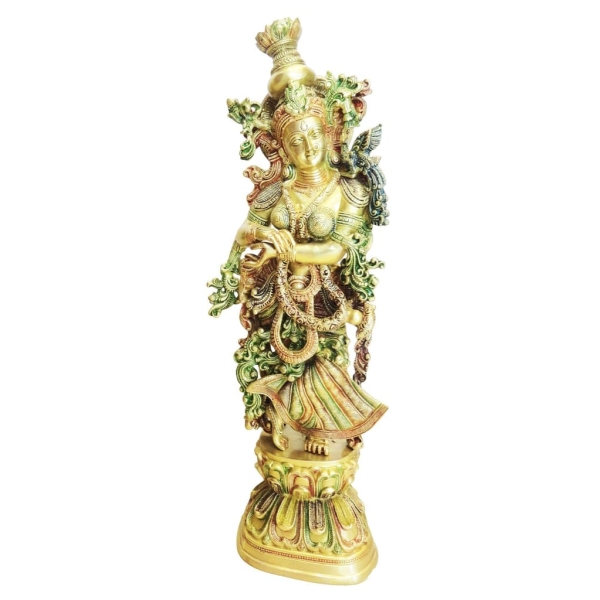 Brass Showpiece Radha God Idol Statue decorative home decor