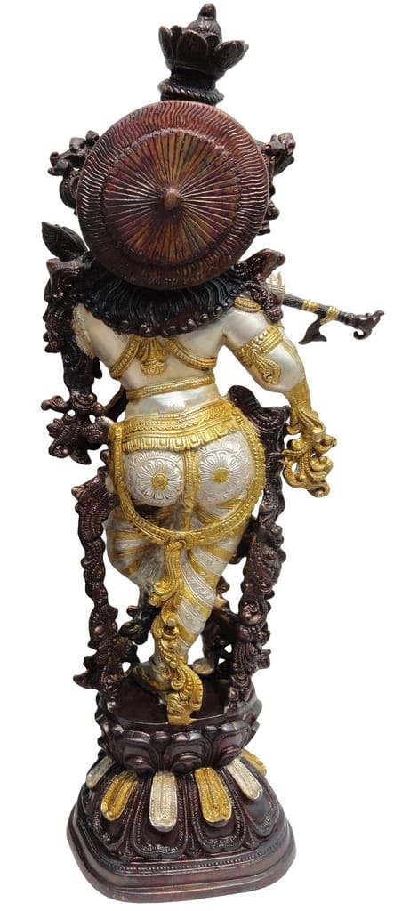 Brass Showpiece Krishna God Idol Statue decorative item