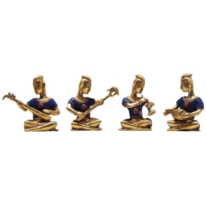 Brass Musical Statue Small 1.5x2.4x4 Inch Decorative Home Accent