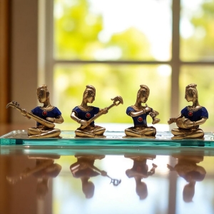Brass Showpiece Musical Set Small Statue decorative item