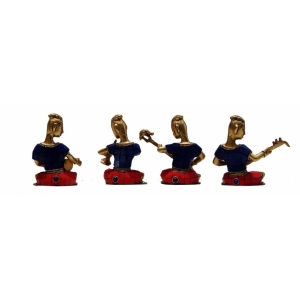 Brass Musical Statue Small 1.5x2.4x4 Inch Decorative Home Accent