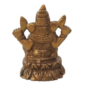 Brass Showpiece Ganesh Ji Statue - 1.5*1.5*2 Inch (BS1003 G)