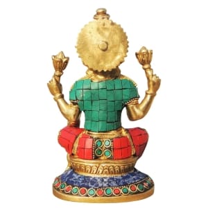 Brass Showpiece Laxmi Ji Statue - 4*3.4*6.2 Inch (BS1006 L)