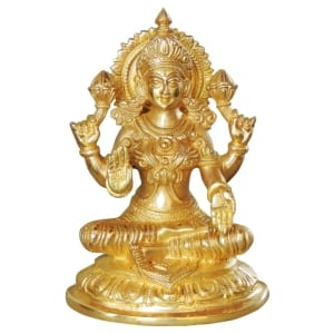 Brass Showpiece Laxmi Ji God Idol Statue - 5.5*4*7 inch (BS1025 L)