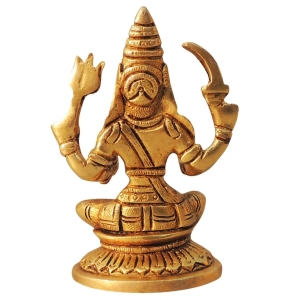 Brass Kalmari Devi God Idol Statue - 3 Inch x 2 Inch x 4.2 Inch