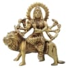 Brass Showpiece Durga Ji God Idol Statue - 5*1.5*6 inch (BS1028 D)