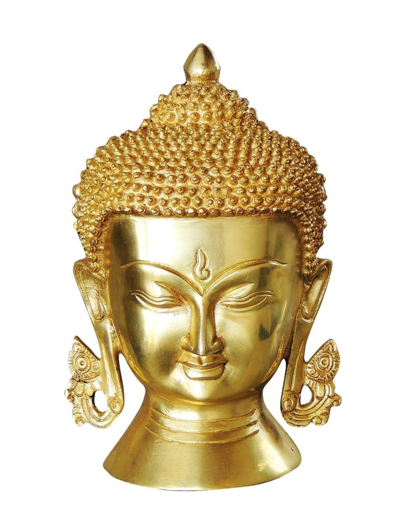 Brass Showpiece Buddha Head Big Statue home decor