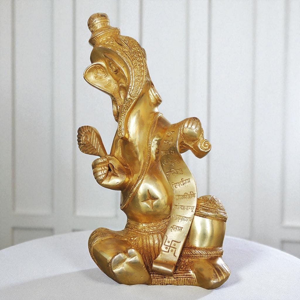Brass Showpiece Ganesh Ji - Hindu god statue