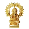 Brass Showpiece Ganesh Ji God Idol Statue - 3*2.5*7 inch (BS1037 G)