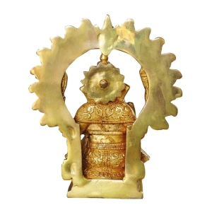 Brass Showpiece Ganesh Ji God Idol Statue - 3*2.5*7 inch (BS1037 G)