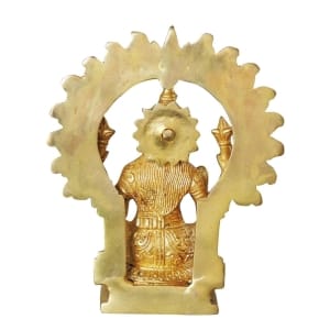 Brass Showpiece Laxmi Ji God Idol Statue - 3*2.5*7 inch (BS1037 L)