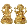 Brass Showpiece Laxmi Ganesh Pair God Idol Statue (BS1040)