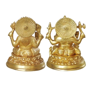 Brass Showpiece Laxmi Ganesh Pair God Idol Statue (BS1040)