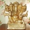 Brass Showpiece Panchmukhi Ganesh Ji God Idol statue