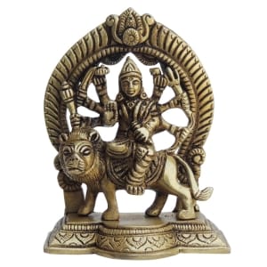 Brass Durga Ji God Statue Idol brass material