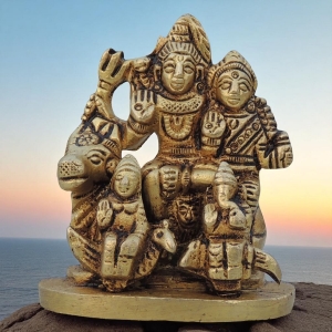 Brass Showpiece Shiv Parivar Idol Statue decorative item