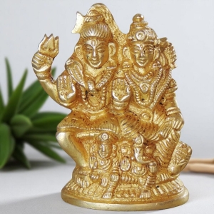Brass Showpiece Shiv Parivar Idol Statue decorative item