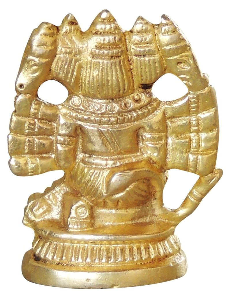 Brass Showpiece Panchmukhi Hanuman Ji God Idol statue